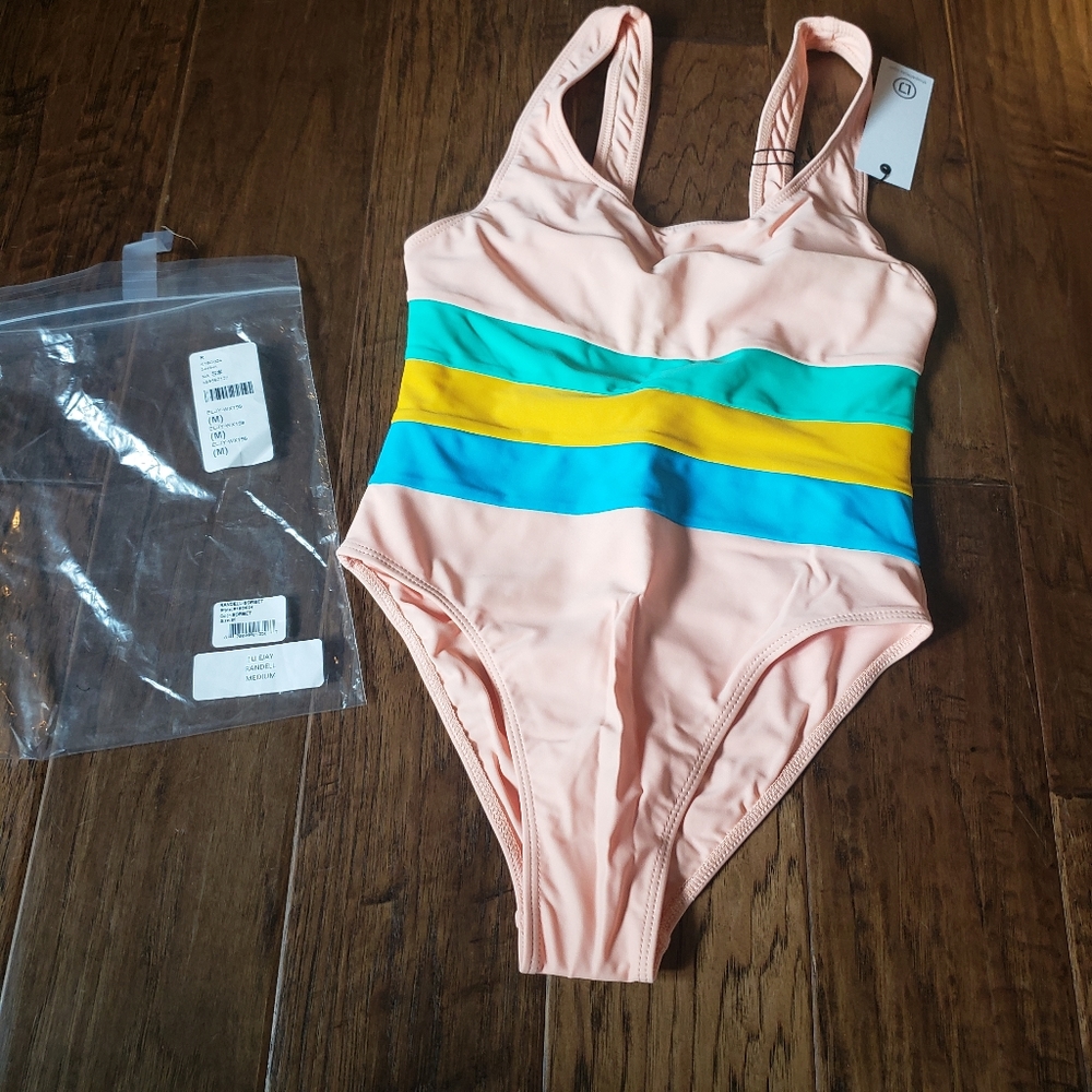 Revolve Ellejay Randell One Piece Medium in Sorbet